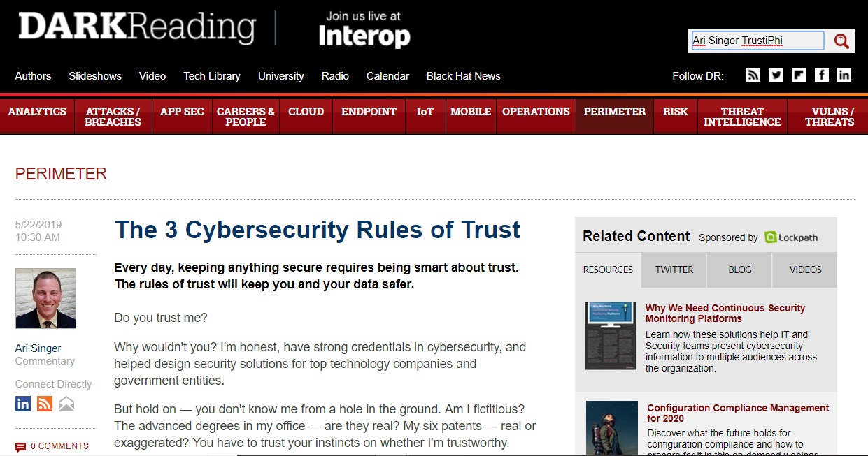 The 3 Cybersecurity Rules of Trust - TrustiPhi